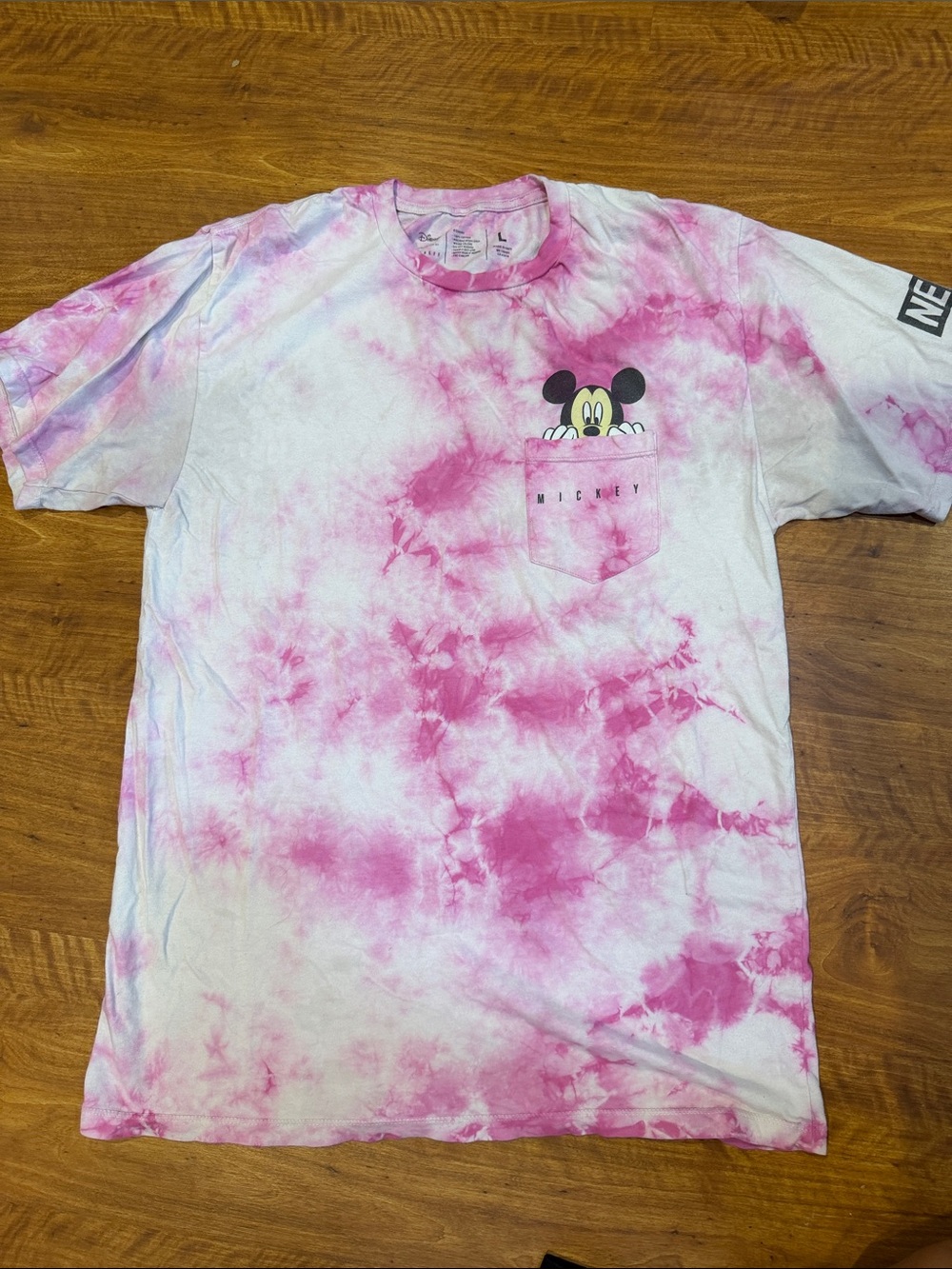 Disney Mickey Mouse Pink Tie-Dye Tee